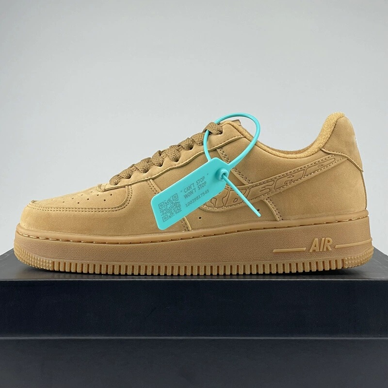 Cross-Border Export Putian Air Force One Men's and Women's Pure White Af1 Low-Top White Shoes Durable Official Wheat-Colored Sneakers Trend Cross-Border Export Putian Air Force One Men's and Women's Pure White Af1 Low-Top White Shoes Durable Official Wheat-Colored Sneakers Trend
