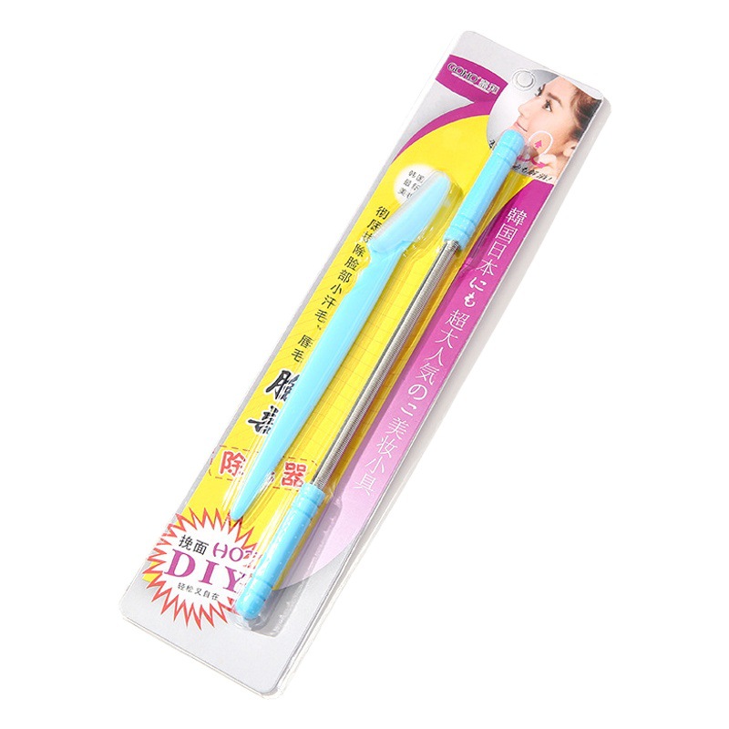 Fuente de fábrica mujer cara raspador facial removedor de pelo labio facial removedor de pelo de la primavera