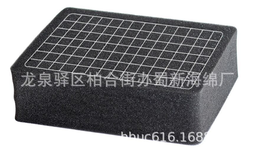 自由掏孔内衬减震小方格海绵 设备缓冲防撞手撕格子海绵