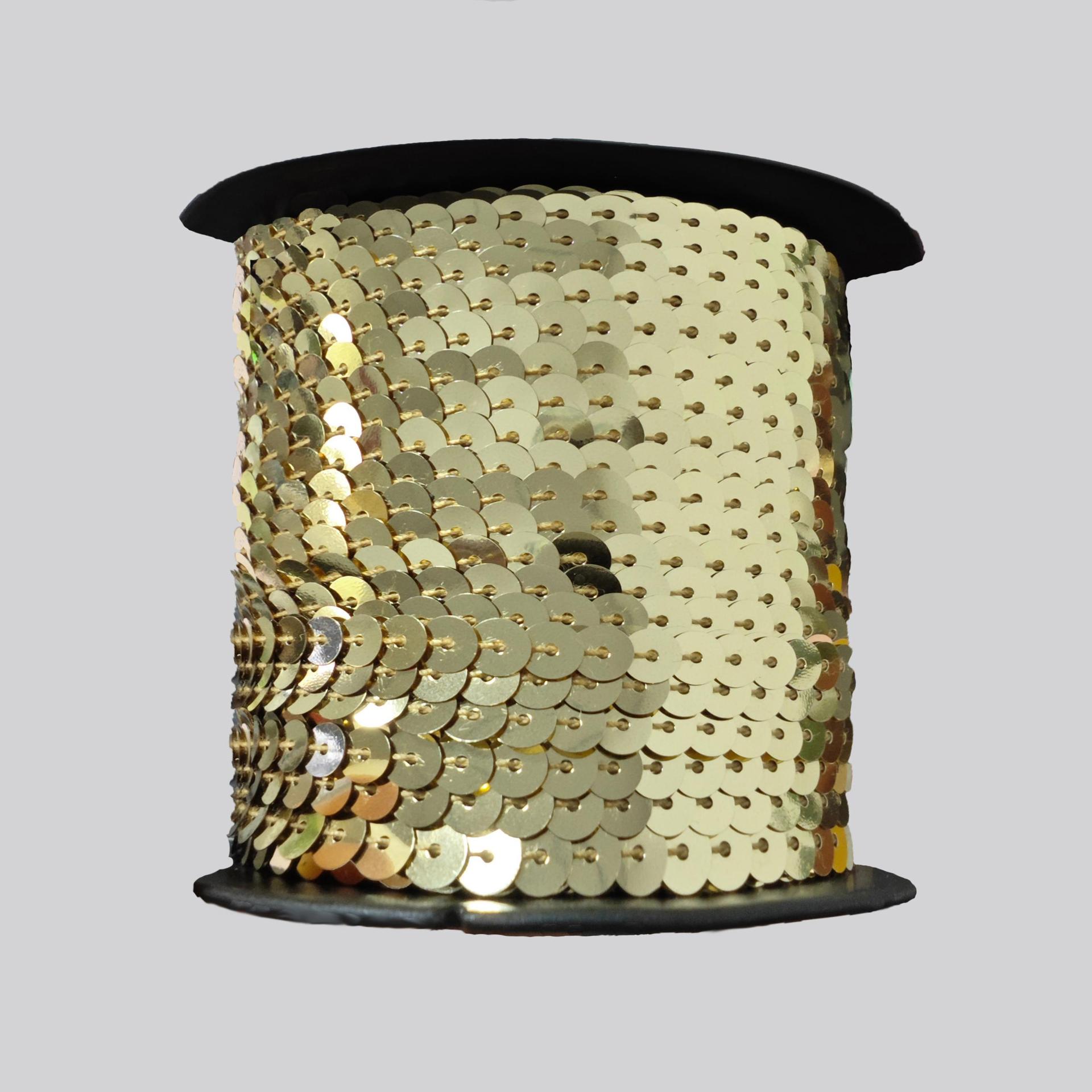 6mm 플랫 연결 조각(90m/롤) 골드 3091