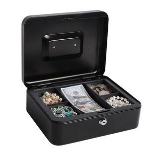 零钱盒钱箱 手提小铁箱子收银箱保险收纳盒储蓄罐钱箱 cash box-阿里巴巴