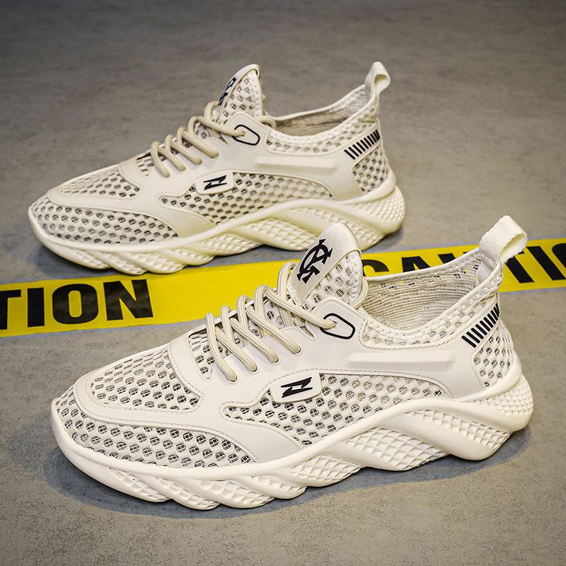 Zapatos de malla para hombres 2026 nuevos invierno ventilado hueco delgado zapatos de malla para hombres zapatos de aire acondicionado deportivos casuales para correr