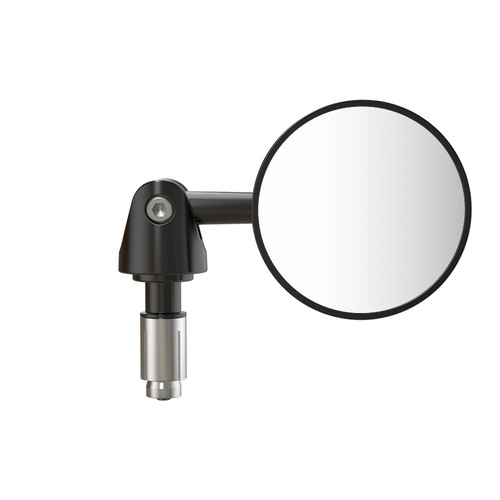 Retro motorcycle spring style modified handlebar rearview mirror electric vehicle reversing mirror reflector aluminum alloy small round mirror