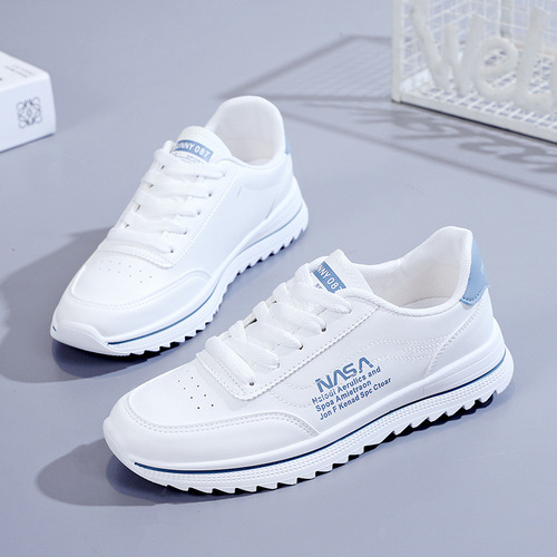 ins breathable white shoes for women  spring and autumn Korean style student sneakers trendy running shoes flat shoes B612