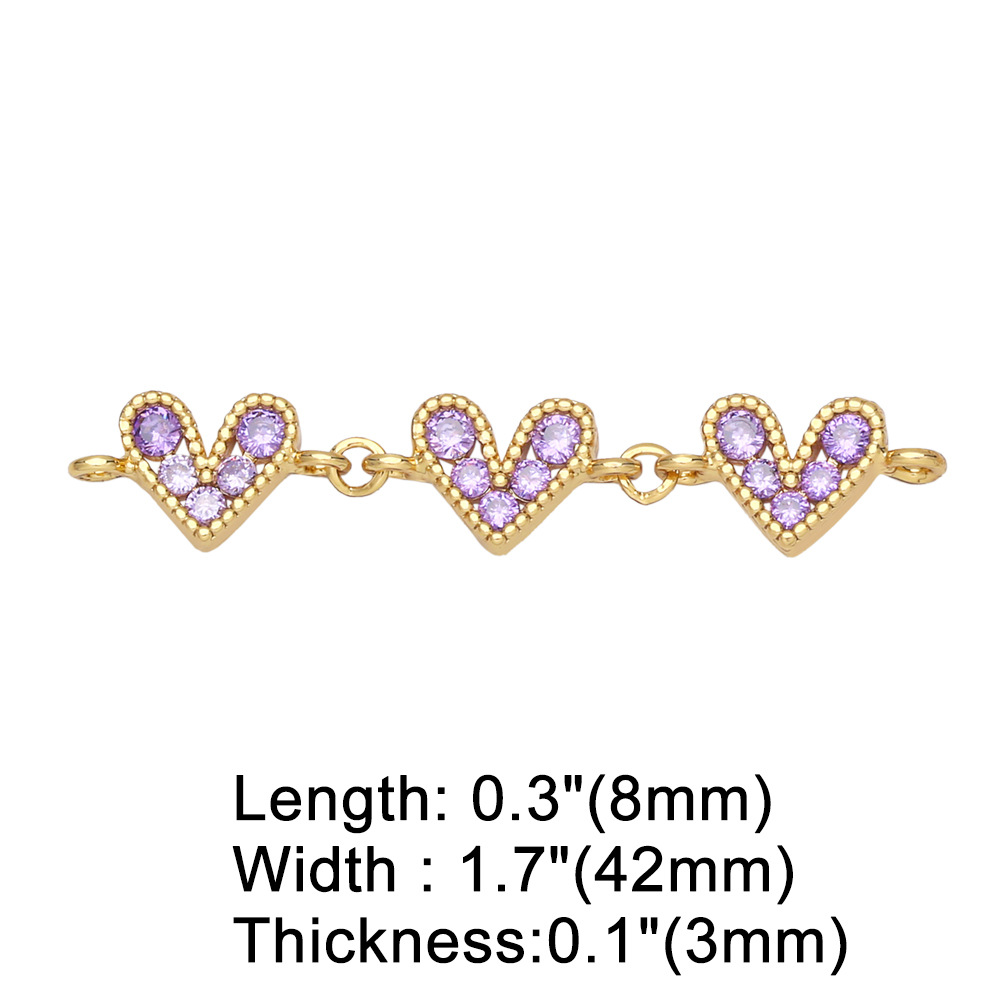 1g Weight Pendant Jewelry Making Type 8*42mm Jewelry Making Size Zircon Inlay Material DIY Jewelry Accessories Classification 1 Piece, 3 Pieces Quantity Copper Material Heart Shape Pattern Plating Design Simple Style Style 1 Piece 3 Pieces 8*42mm Copper Zircon Heart Shape Pendant Jewelry Accessories 9