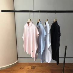 冷酷な高価格シリーズ ~ シンプルなpolo襟刺繍半袖ファッションゆるいtシャツ女夏25