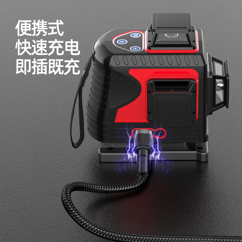 户外强光水平仪绿光12线红光16线自动调平激光红外线高精度
