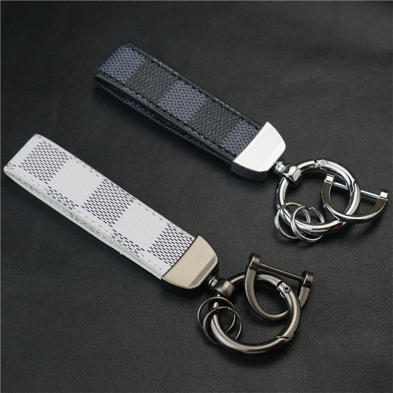 New fashion leather car key chain net red car home metal key chain pendant jewelry manufacturers wholesale