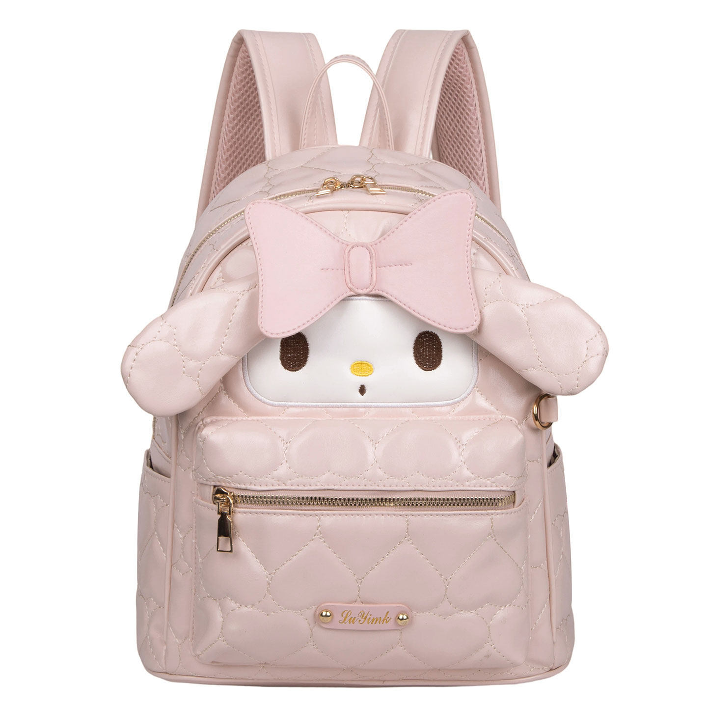 Mochila de gran capacidad para estudiantes de verano 2026 nuevo dulce arco versátil Mochila de alta calidad
