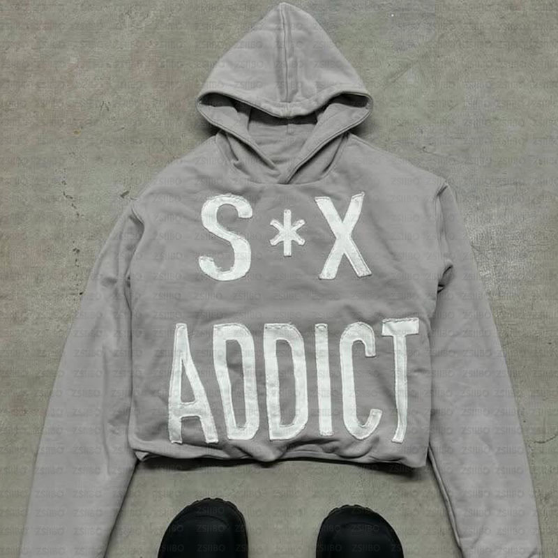 Sweat à capuche y2k retro patchwork - pull streetwear hip-hop_voghion.com