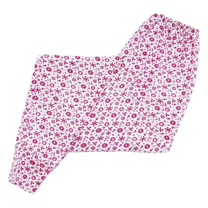 Loose Floral Knit Pants for Middle-Aged and Elderly Women, High-Waisted Printed Leggings for Grandma, Exclusive for Middle-Aged and Elderly