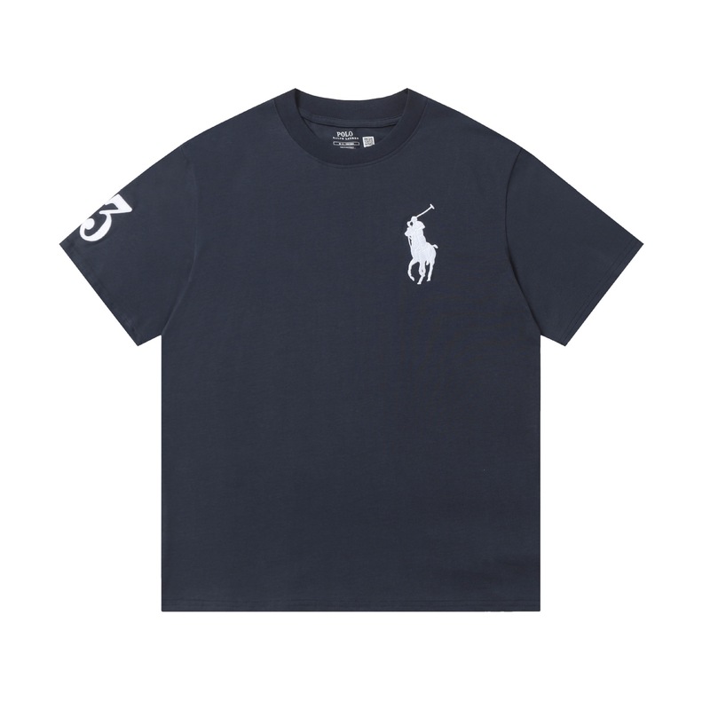 クロスボーダー ラルフローレン クラシック ベア プリント ラウンドネック 半袖 シンプル ファッション 万能 Tシャツ 男女兼用|undefined