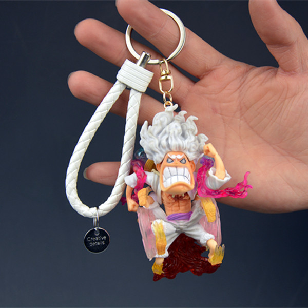 Una pieza hecha a mano Nica Luffy colgante periférico llavero grab máquina muñeca caja ciega TikTok adornos