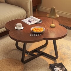 胡桃木軽豪華茶何クリーム風小戸型家庭用ソファーサイドキャビネットやベランダでお茶を飲むテーブル