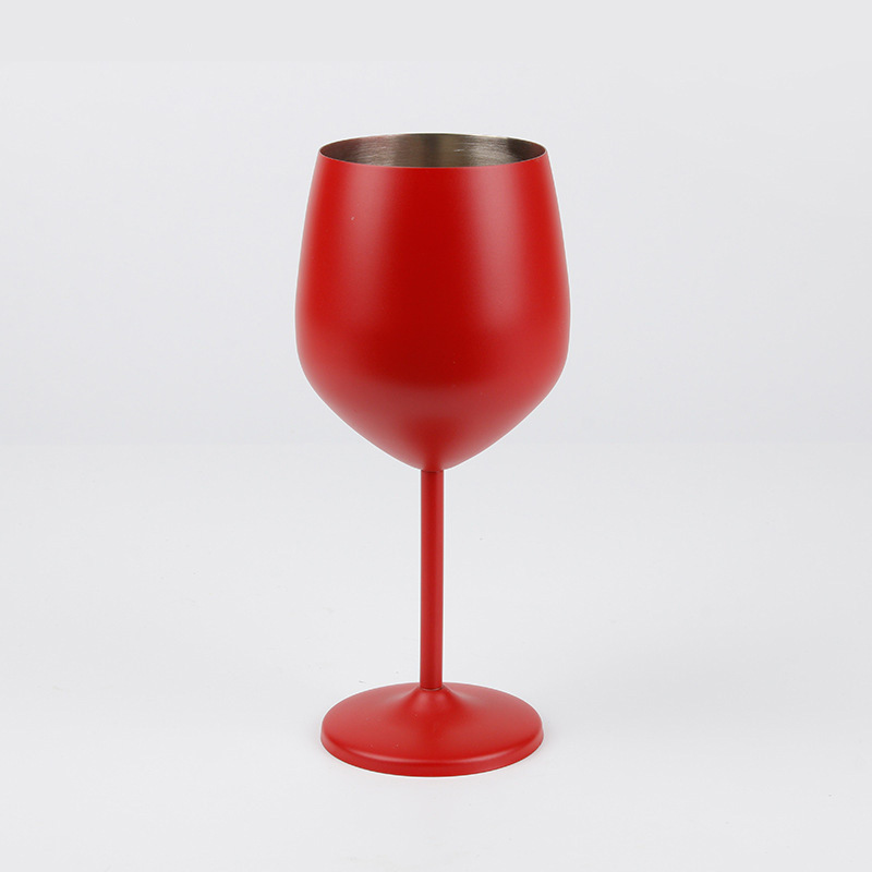 550ML 레드 와인 글라스-매트 레드