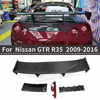 Подходит для Nissan GTR35 модифицированных Nismo с лампой с большим хвостовым крылом R35 из углеродного волокна GT крыло