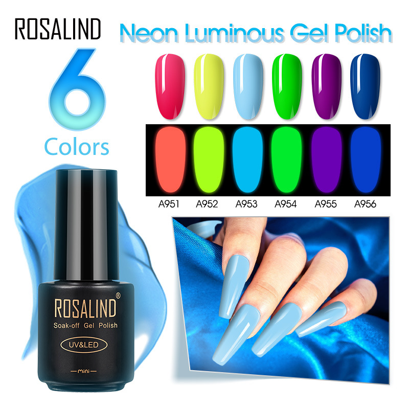 Rosalind Nail Art Fluorescent Glue Lumin...