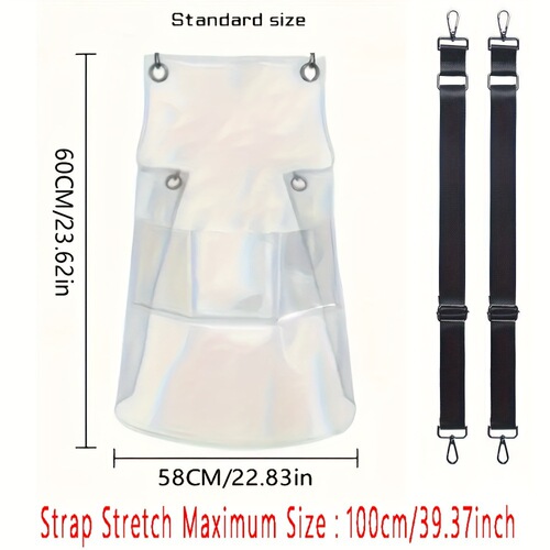 ins transparent TPU apron waterproof and oil-proof kitchen household workclothes women's cooking catering aquatic products special waist leather