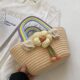 Sunflower Cotton Rope Woven Cloud Bag Portable Woven Bag Fashionable Rainbow Bag Cotton Rope Bag Casual Western-style Woven Bag