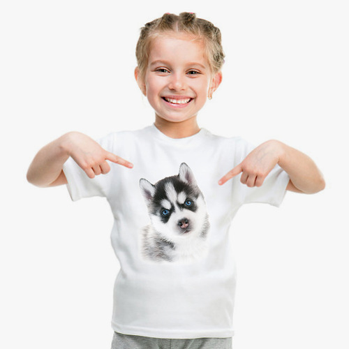 Wish Cat Print Loose Casual Women's T-Shirt