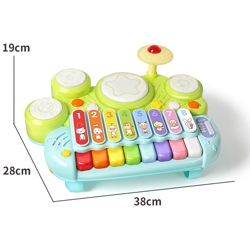 Grain Rain 3502 Children's Electronic Xylophone Game Drum Music Baby Early Education Educational Baby Enlightenment Multifunctional Toy