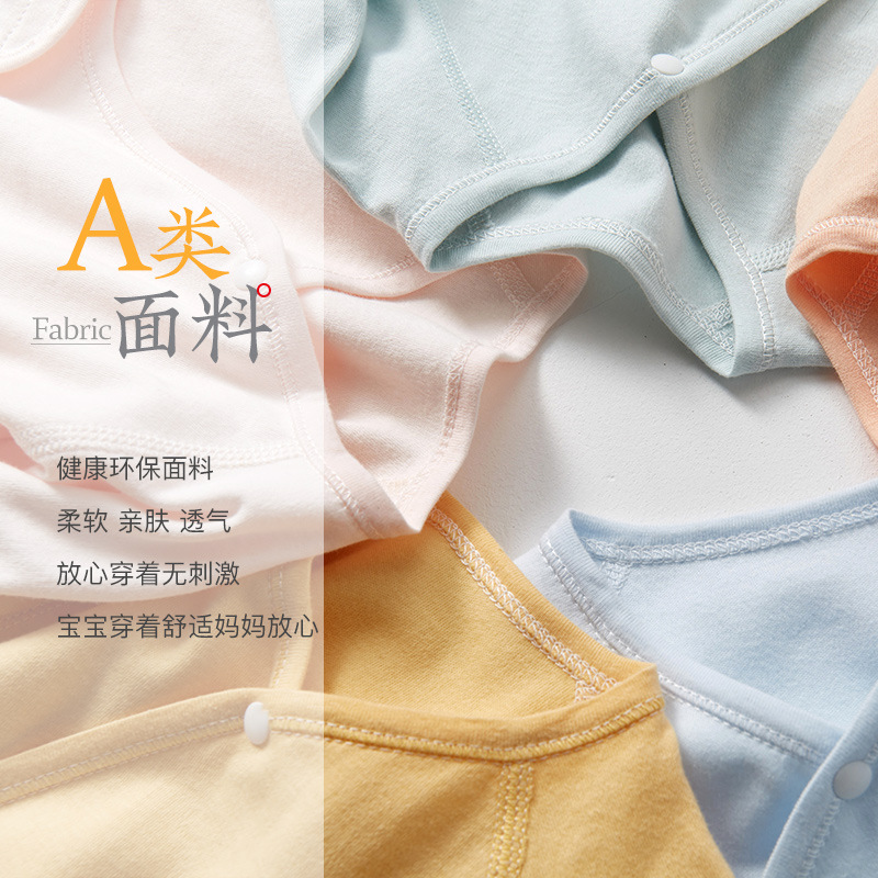 Ropa de bebé recién nacido primavera y otoño verano traje monje fino pijamas mameluco niños y niñas bebé mono image 4