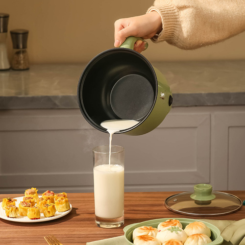 Multifunctional electric cooking pot, electric hot pot, electric cooking pot, small electric pot, student dormitory pot, small pot, mini non-stick pot, steamer