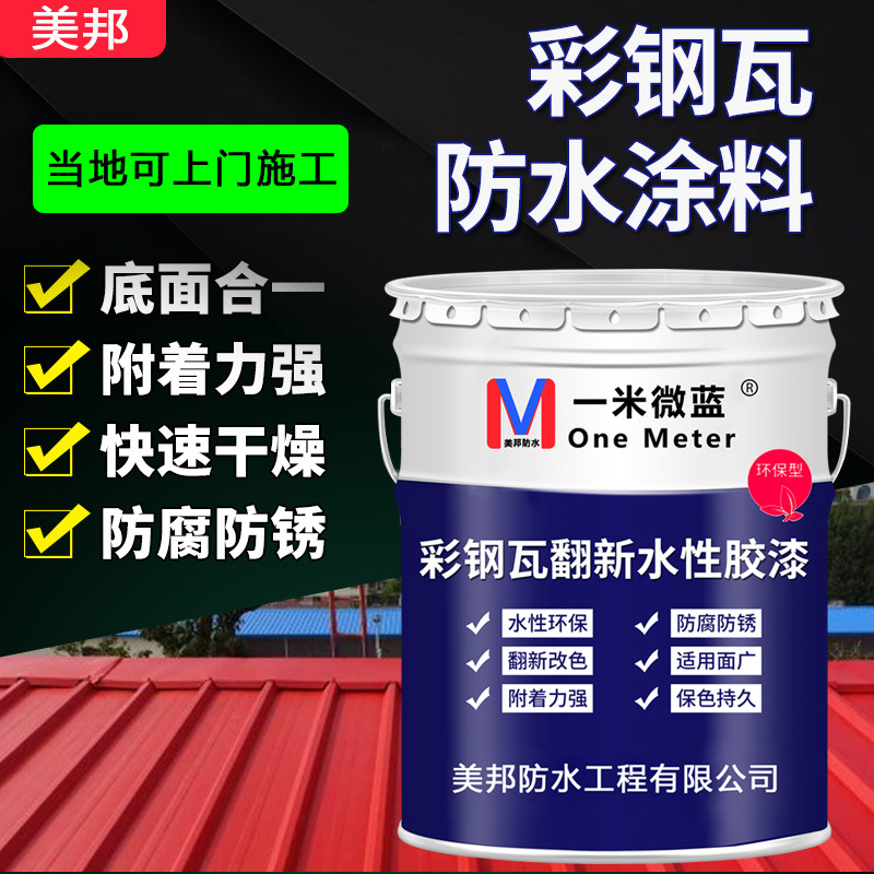 水性无味环保油漆家用铁艺门栏杆彩钢瓦钢结构集装箱暖气片翻新漆