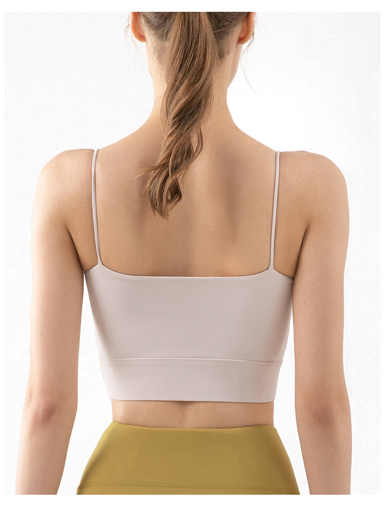 Simple Style Solid Color Nylon Brushed Fabric Strap Active Tops Vest Jogger Pants display picture 10