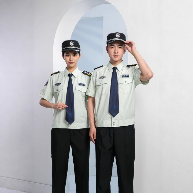 Shanghai Security Uniform Long-Sleeved Shirt Work Jacket Short-Sleeved Suit Men's Bank Summer Short-Sleeved Work Uniform Suit Men Shanghai Security Uniform Long-Sleeved Shirt Work Jacket Short-Sleeved Suit Men's Bank Summer Short-Sleeved Work Uniform Suit Men