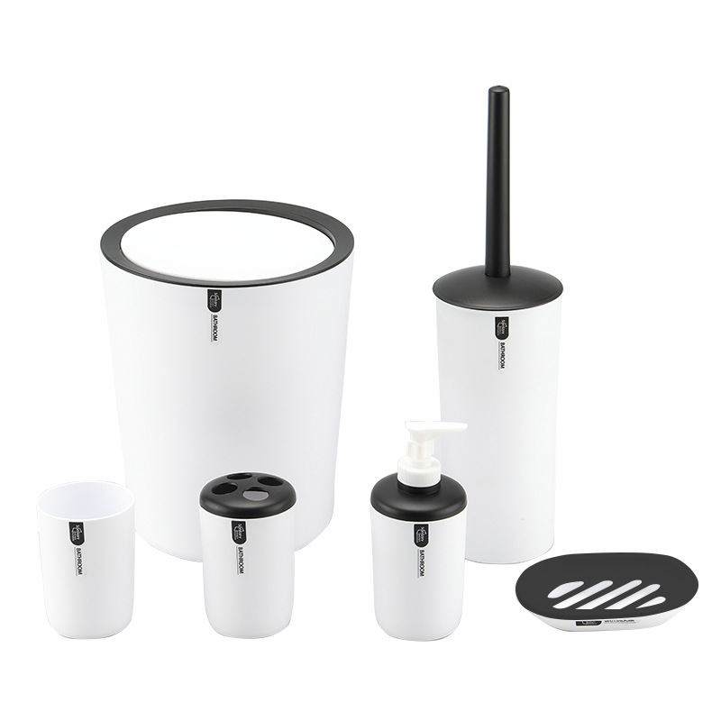 Conjunto de seis piezas de baño de lavado de color sólido transfronterizo exclusivo para el comercio exterior conjunto de baño en caja de color suministros traje de baño