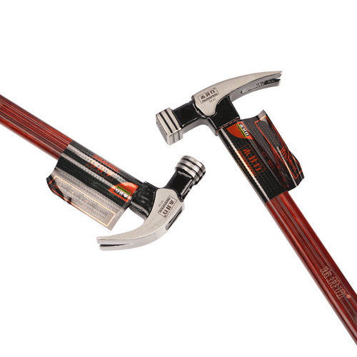 Wooden square claw hammer, nail hammer, special steel integrated household hammer, small hammer, woodworking strong magnetic nail insulating handle