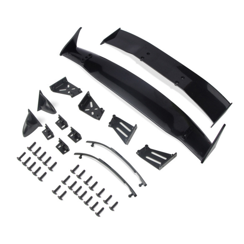 1/10 flat running drift remote control racing car shell tail Universal black double tail model car mirror parts 1/10 flat running drift remote control racing car shell tail Universal black double tail model car mirror parts