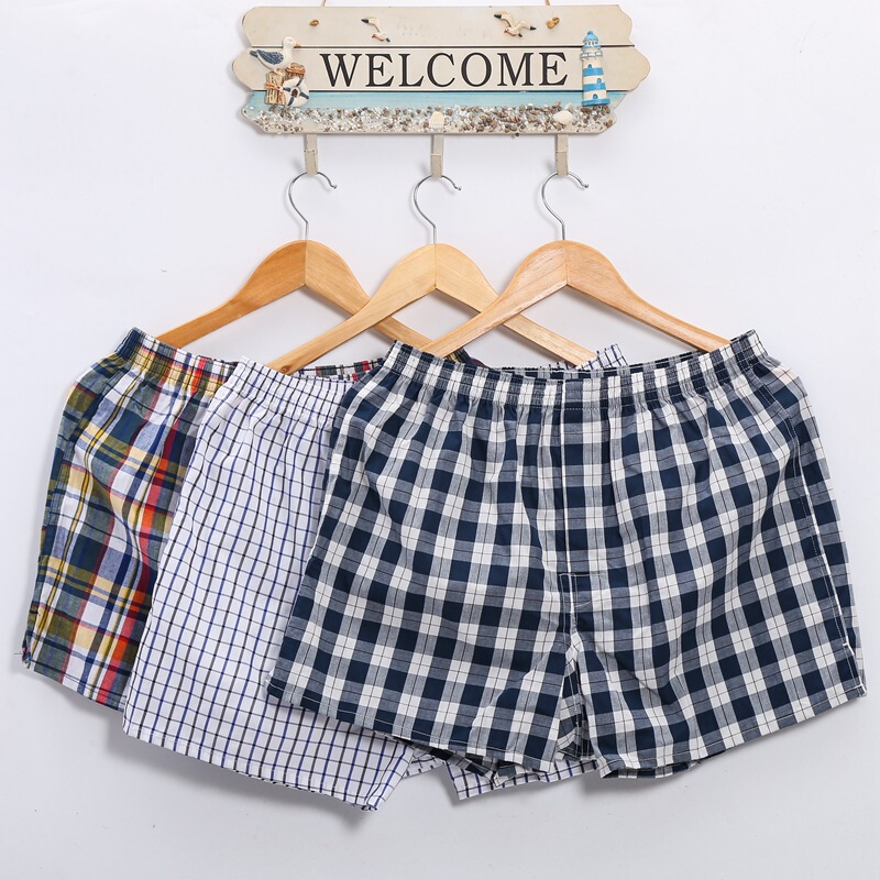 3-piece combination men's cotton boxers summer home boxers loose shorts underwear breathable Arro pants