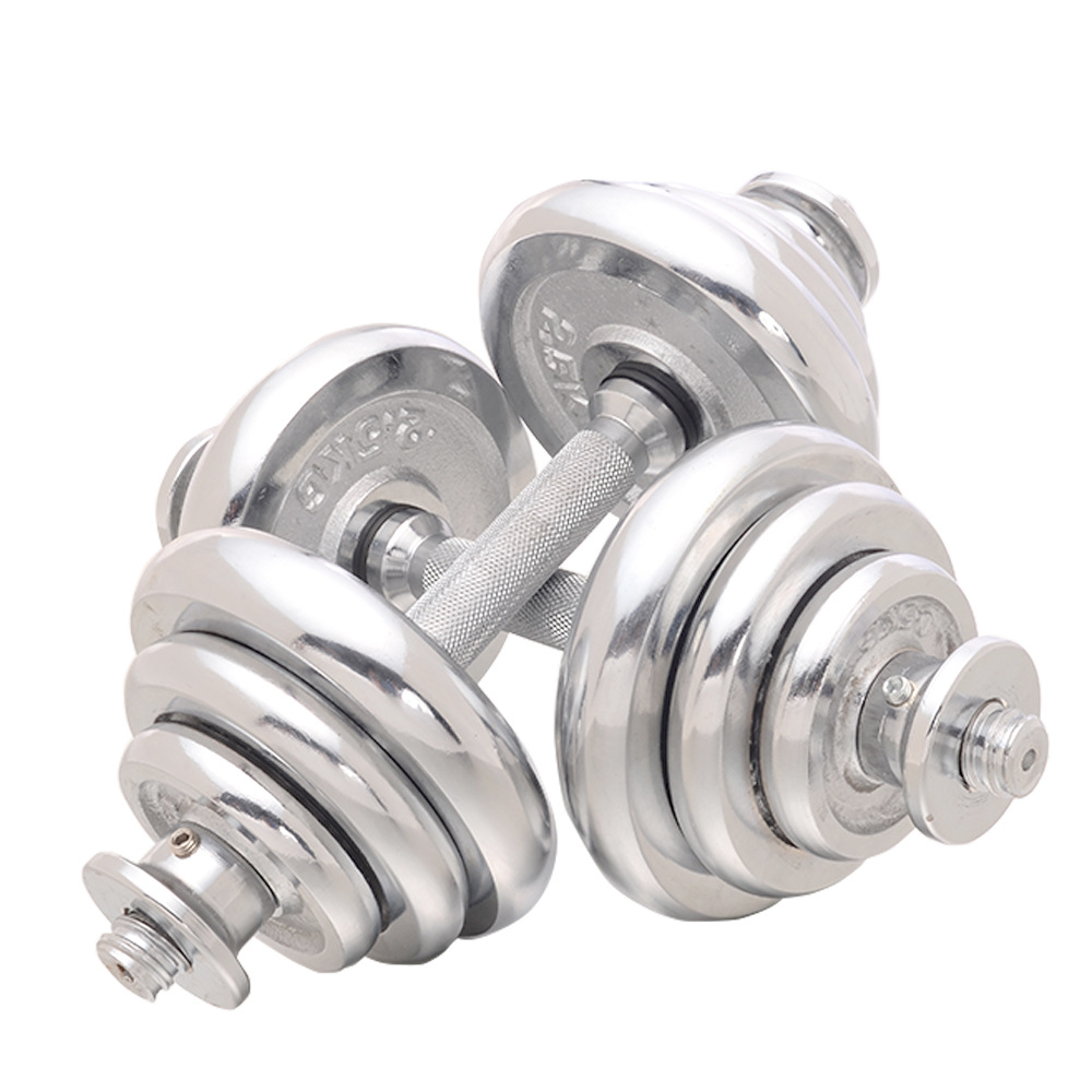 Mancuerna peso ajustable galvanoplastia hierro puro hombres y mujeres equipo de fitness traje casa desmontaje combinación Barbell