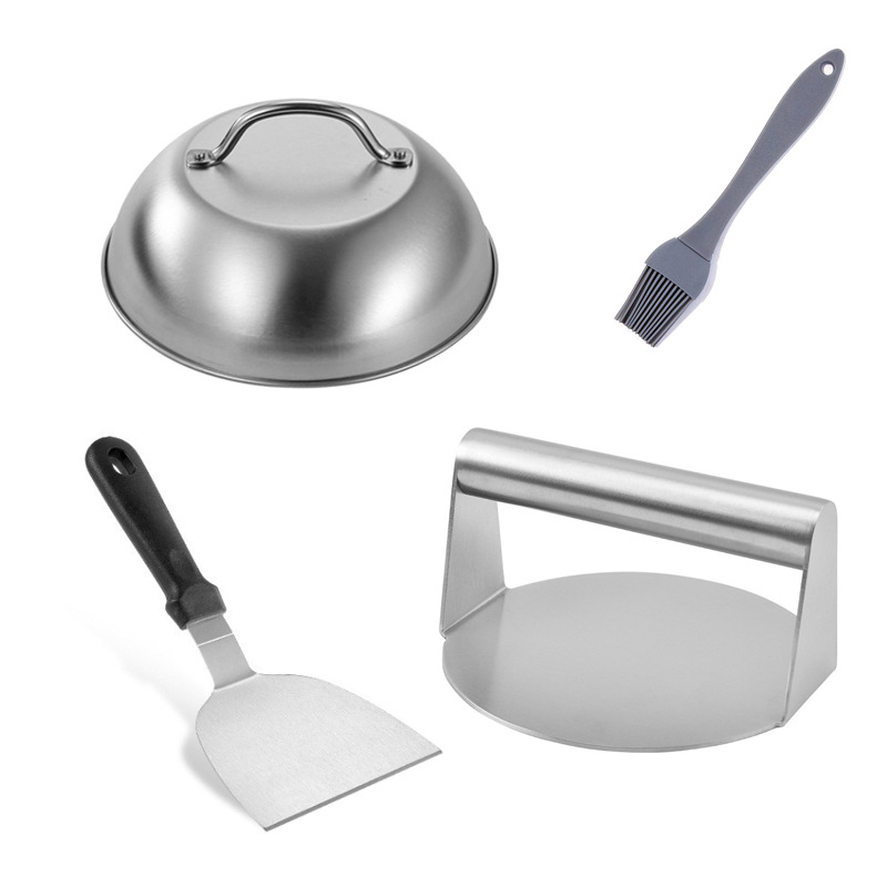 Amazon hamburguesa prensa de carne de acero inoxidable 304 prensa de pastel barbacoa suministros traje de barbacoa al aire libre