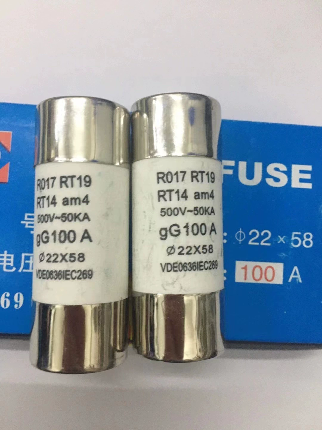 Керамическое сцепление предохранение, x58, 63A, 100A, 125A, 500V