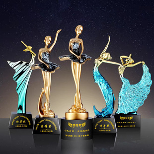 Dance Crystal Trophy School Children's Talent Show Ballet Latin Dance Little Angel Competition Grade Examination Commemorative Prize