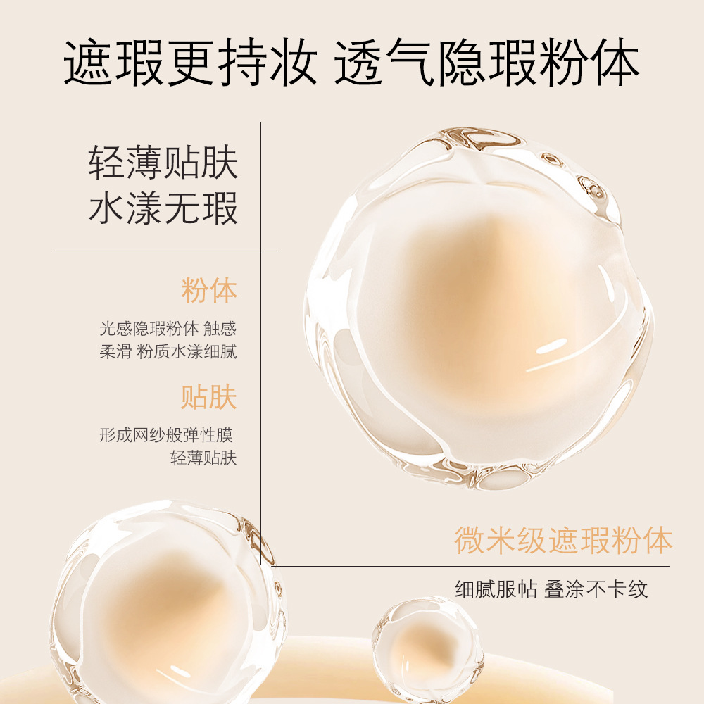 CHXERL Light and thin foundation, cream makeup primer, resistant coating 2
