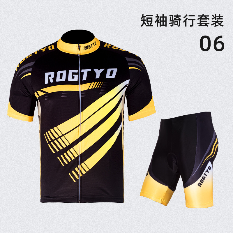 traje de ciclismo conjunto de verano mangas cortas pantalones cortos hombres y mujeres carretera de montaña ropa de ciclismo secado rápido uniforme de equipo de ciclismo