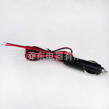 點煙器線點煙器電源插頭線美式帶燈點煙器10A保險絲24V車載連接線