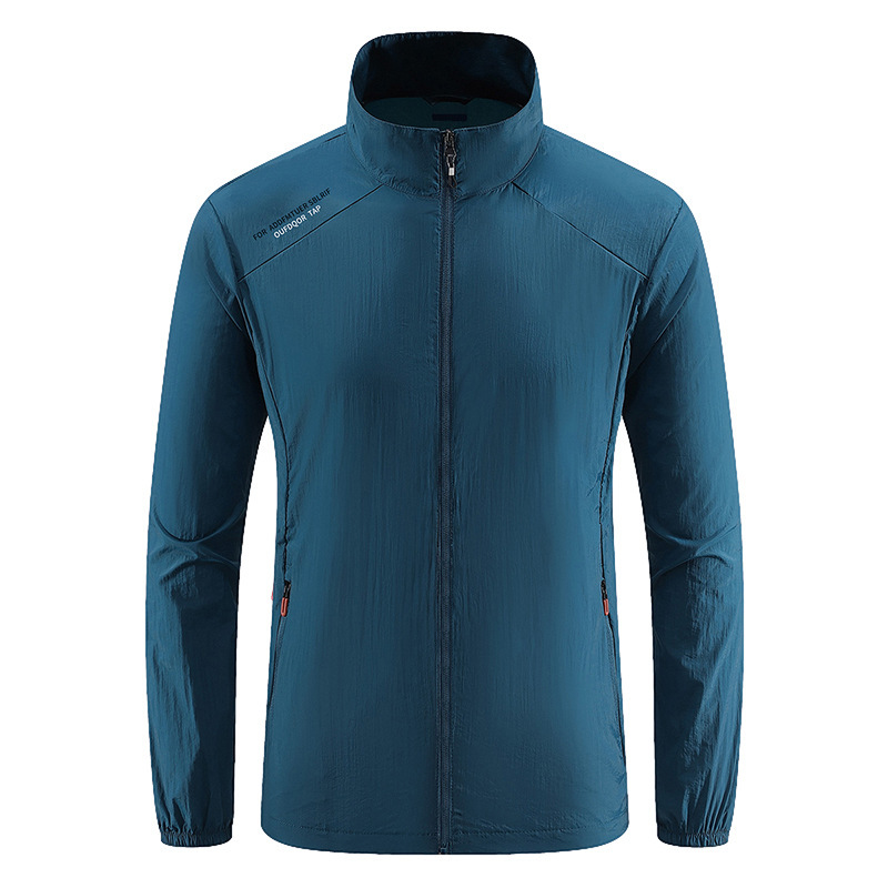 K1 brillante nueva chaqueta de protección solar para hombres chaqueta delgada de verano deportivo al aire libre transpirable anti-UV prenda de piel puede comprimirse
