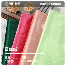24s密丝绒面料 180g全涤柔软家纺绒布 秋冬女装时装金钻绒现货