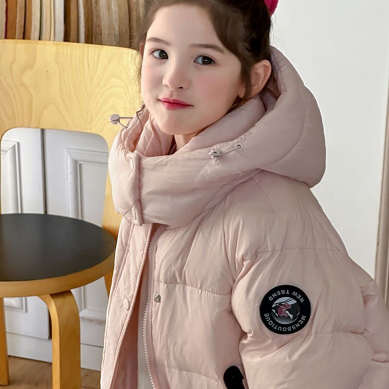 2026 Trendy Hooded Down Jacket, Thickened Winter Clothing for Boys and Girls, Korean Style, New Winter Children's Clothing
