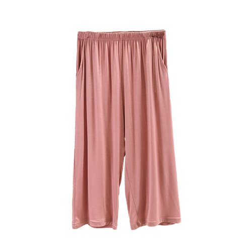 Women's Loose Modal Seven-Sixth Pants Summer Shorts Thin Casual Pants Plus Size Pajama Sports Pants Wide Leg Pants