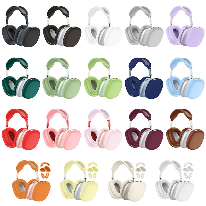 TPU прозрачный чехол для AirPods Max с крышкой на луче защиты, универсальные цвета