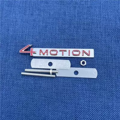 Car logo: drive vehicle, displacement label sticker - standard-four-wheel-drive-badge-red-and-silver-grille