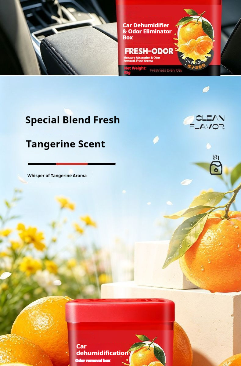Cross-Border Special Car Dehumidifier Box, In-Car Odor Removal Magic Box, Removes Musty Smell and Odor from the Car, Long-Lasting Fragrance, Moisture Absorption