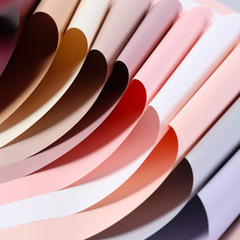 Korean style first love flower wrapping paper solid color paper Ouya paper thickened frosted floral waterproof paper wrapping flower materials