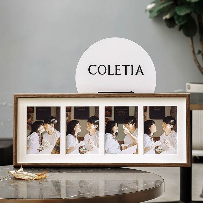 월넛 컬러 4격자 (4장 6inch 사진)